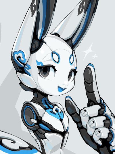 Cloud the Robot Rabbit Bust Practice (2025)